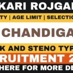 Chandigarh Clerk & Steno Recruitment 2026