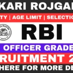 RBI Grade B Recruitment 2026