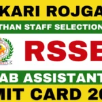 RSSB Lab Assistant Admit Card 2026