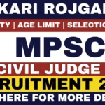 MPSC Civil Judge Recruitment 2026