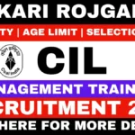 Coal India MT Recruitment 2026