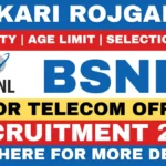 BSNL Junior Telecom Officer Recruitment 2026