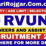 Sarkari Rojgar: Sarkari Naukri, Sarkari Result 2026 & Sarkari Job Alert 20 RVUNL Recruitment 2026 : Sarkari Rojgar