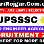 Sarkari Rojgar: Sarkari Naukri, Sarkari Result 2026 & Sarkari Job Alert 19 Sarkari Rojgar - UPSSSC Junior Engineer Agriculture Recruitment 2026