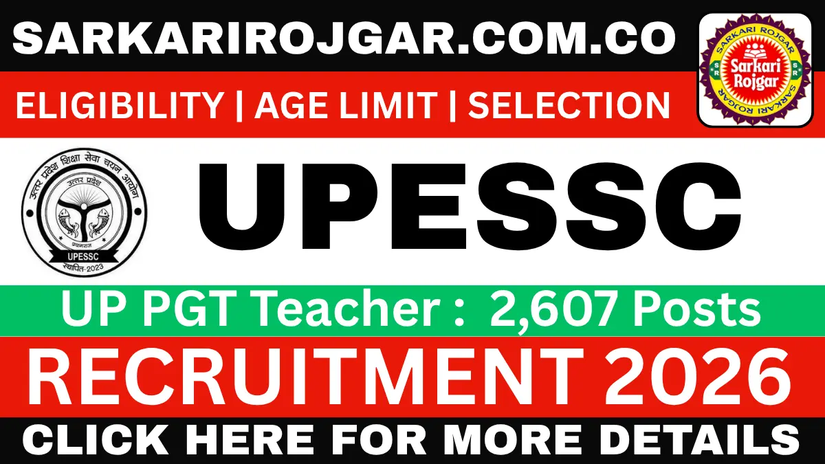 UPESSC UP PGT Recruitment 2026